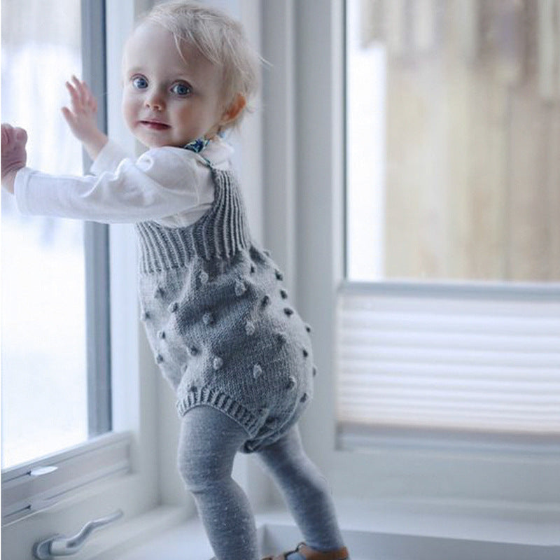 Baby Sweater Romper – Soft Knitted One-Piece Outfit