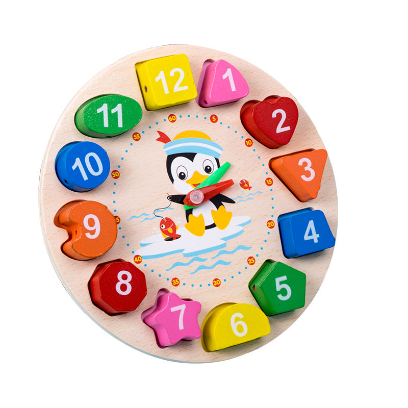 Wooden Rainbow Blocks & Rattle Set – Montessori Educational Toy for Kids
