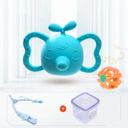 Elephant Silicone Teether & Rattle – Baby Gum Soothing Toy — 7