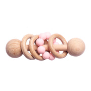 Beech Wood Baby Rattle & Teether – Natural Wooden Sensory Toy — 2