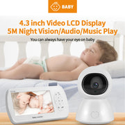 4.3" 1080P Baby Monitor – Full HD Video Monitor with Night Vision & Two-Way Audio — 3