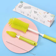 Silicone Baby Bottle Brush Set – Bottle & Straw Cleaning Kit — 2