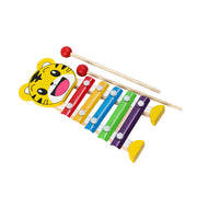 Wooden Rainbow Blocks & Rattle Set – Montessori Educational Toy for Kids — 4
