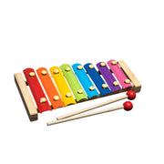 Wooden Rainbow Blocks & Rattle Set – Montessori Educational Toy for Kids — 5