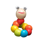 Wooden Rainbow Blocks & Rattle Set – Montessori Educational Toy for Kids — 8