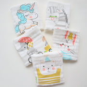 Embroidered Baby Saliva Towel – Soft Cotton Baby Bib & Drool Cloth — 19