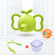 Elephant Silicone Teether & Rattle – Baby Gum Soothing Toy — 4