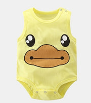 Sleeveless Baby Romper – Soft Cotton Newborn Bodysuit — 3