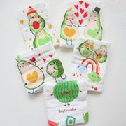 Embroidered Baby Saliva Towel – Soft Cotton Baby Bib & Drool Cloth — 21