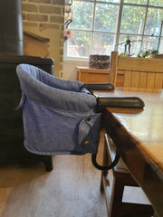 Portable Baby High Chair Seat – Adjustable Feeding Safety Harness — 3