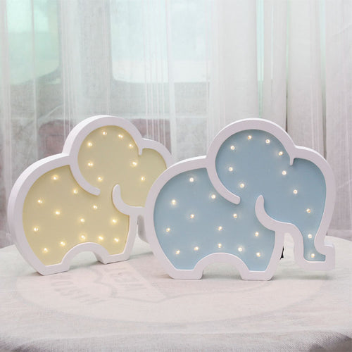 Baby Elephant LED Night Light – Soft Silicone Nursery Lamp