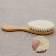Baby Wooden Hair Brush Set – Soft Wool Bristle Newborn Brush — 2