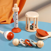 Baby Wooden Rattle – Montessori Early Learning Toy — 1
