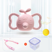 Elephant Silicone Teether & Rattle – Baby Gum Soothing Toy — 11