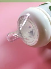 Wide-Neck Silicone Baby Bottle – BPA-Free Feeding Bottle — 9