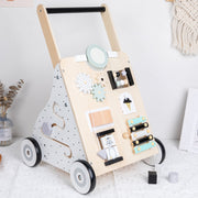 Montessori Multifunctional Baby Walker – Interactive Learning Activity Center — 1