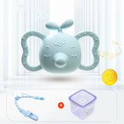 Elephant Silicone Teether & Rattle – Baby Gum Soothing Toy — 8