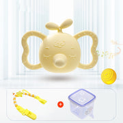 Elephant Silicone Teether & Rattle – Baby Gum Soothing Toy — 9