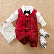 Baby Boy Romper – Soft Long Sleeve Autumn Outfit — 1