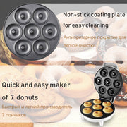 2-in-1 Donut & Mini Cake Maker – Non-Stick Breakfast Baking Machine — 6