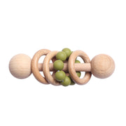 Beech Wood Baby Rattle & Teether – Natural Wooden Sensory Toy — 7