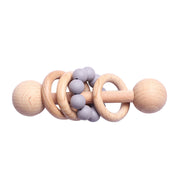Beech Wood Baby Rattle & Teether – Natural Wooden Sensory Toy — 8