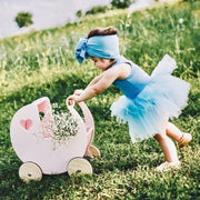Wooden Doll Stroller – Montessori Baby Walker & Pretend Play Toy — 9