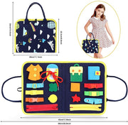 Busy Book – Montessori Dressing & Buttoning Activity Board — 10