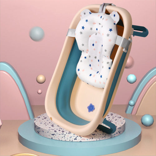 Foldable Baby Bath Support Seat – Soft Anti-Slip Bath Cushion