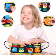 Busy Book – Montessori Dressing & Buttoning Activity Board — 7