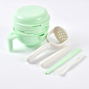 Manual Baby Food Grinding Bowl – Side-Grip Food Masher Set — 3