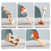 Baby Wooden Rattle – Montessori Early Learning Toy — 3