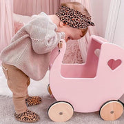 Wooden Doll Stroller – Montessori Baby Walker & Pretend Play Toy — 1