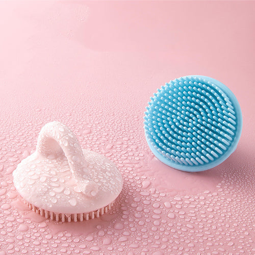 Baby Silicone Shampoo Brush – Soft Scalp Massager & Cradle Cap Care Brush