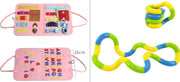 Busy Book – Montessori Dressing & Buttoning Activity Board — 14