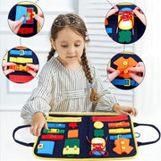 Busy Book – Montessori Dressing & Buttoning Activity Board — 2